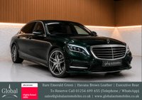 USED 2016 16 MERCEDES-BENZ S-CLASS 3.0 S350Ld V6 AMG Line Saloon 4dr Diesel G-Tronic+ Euro 6 (s/s) (258 ps) EMERALD GREEN | REAR EXEC PACK