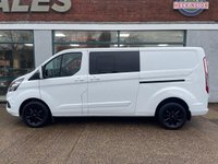 USED 2018 68 FORD TRANSIT CUSTOM 2.0 300 EcoBlue Limited Crew Van Double Cab 5dr Diesel Manual L2 H1 Euro 6 (5 Seat) (130 ps) 