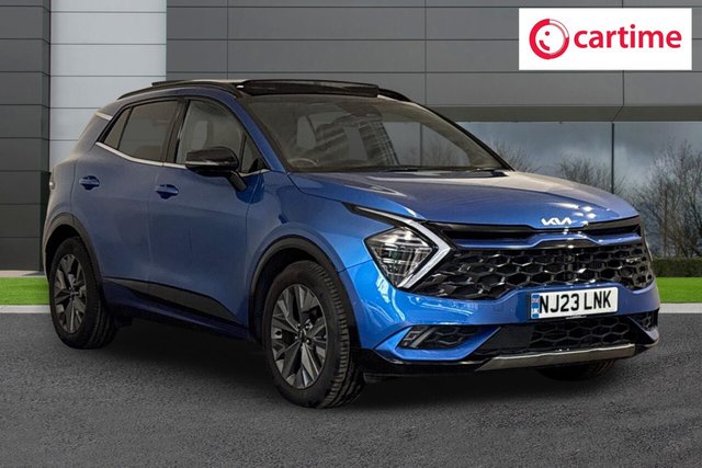 View our Kia Sportage 1.6 h T-GDi GT-Line S SUV 5dr Petrol Hybrid Auto AWD Euro 6 (s/s) (226 bhp) Panorama Sunroof, Reverse Camera, Front / Rear Parking Sensors, Android Auto / Apple CarPlay, Heated Seats