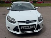 USED 2014 64 FORD FOCUS 1.6 TDCi Zetec Navigator Hatchback 5dr Diesel Manual Euro 5 (s/s) (115 ps) SATNAV, 12m MOT., AIR CON, &pound;20 TAX