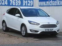 USED 2018 18 FORD FOCUS 1.0T EcoBoost Zetec Edition Hatchback 5dr Petrol Auto Euro 6 (s/s) (125 ps) AUTO, SAT NAV, CAR PLAY.