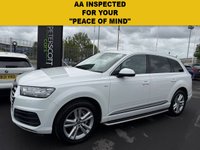 USED 2018 18 AUDI Q7 3.0 TDI V6 S line SUV 5dr Diesel Tiptronic quattro Euro 6 (s/s) (218 ps) 7 Stamp Service History