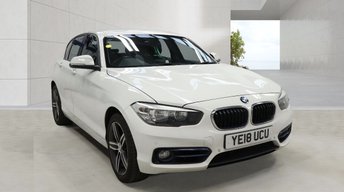 2018 BMW 1 SERIES 2.0 118d Sport Hatchback 5 Door Diesel Manual White Euro 6 1 Former Keeper &pound;9000.00