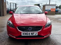 USED 2014 64 VOLVO V40 1.6 D2 SE Lux Nav Hatchback 5 Door Diesel Manual Red Low Tax CRUISE+HEATED LEATHER+REAR SENSORS