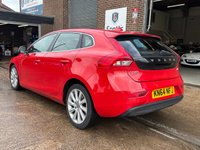 USED 2014 64 VOLVO V40 1.6 D2 SE Lux Nav Hatchback 5 Door Diesel Manual Red Low Tax CRUISE+HEATED LEATHER+REAR SENSORS