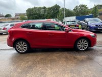 USED 2014 64 VOLVO V40 1.6 D2 SE Lux Nav Hatchback 5 Door Diesel Manual Red Low Tax CRUISE+HEATED LEATHER+REAR SENSORS