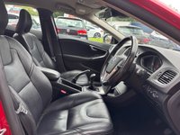 USED 2014 64 VOLVO V40 1.6 D2 SE Lux Nav Hatchback 5 Door Diesel Manual Red Low Tax CRUISE+HEATED LEATHER+REAR SENSORS