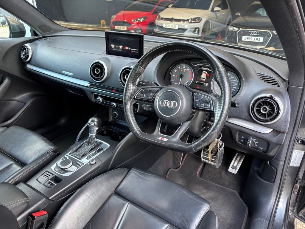 USED 2016 66 AUDI S3 2.0 TFSI Hatchback 3dr Petrol S Tronic quattro Euro 6 (s/s) (310 ps) 