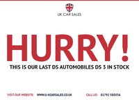 USED 2016 16 DS AUTOMOBILES DS 3 1.2 PureTech Chic Hatchback 3dr Petrol Manual Euro 6 (s/s) (110 ps) 