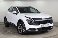 USED 2022 22 KIA SPORTAGE 1.6 h T-GDi 3 Auto Euro 6 (s/s) 5dr Reverse Camera, Heated Seats,