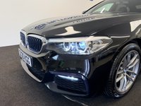 USED 2020 20 BMW 5 SERIES 520d MHT M-SPORT HYBRID AUTO 190 BHP + SAT NAV + HEATED LEATHER SIX MONTH WARRANTY MARCH 2027 MOT