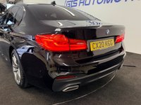 USED 2020 20 BMW 5 SERIES 520d MHT M-SPORT HYBRID AUTO 190 BHP + SAT NAV + HEATED LEATHER SIX MONTH WARRANTY MARCH 2027 MOT