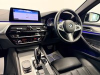 USED 2020 20 BMW 5 SERIES 520d MHT M-SPORT HYBRID AUTO 190 BHP + SAT NAV + HEATED LEATHER SIX MONTH WARRANTY MARCH 2027 MOT