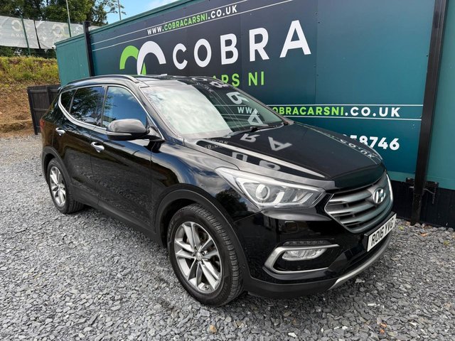 2016 16 HYUNDAI SANTA FE 2.2 CRDi Blue Drive Premium SE SUV 5dr Diesel Auto 4WD Euro 6 (s/s) (7 Seat) (200 ps) *** 7 SEATS - PAN ROOF - ELECTRIC HEATED LEATHER SEATS***