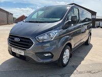 USED 2022 22 FORD TRANSIT CUSTOM 2.0 300 EcoBlue Limited Panel Van 5dr Diesel Manual L2 H1 Euro 6 (s/s) (130 ps) Aircon apply car play and more