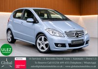 USED 2011 60 MERCEDES-BENZ A-CLASS 1.5 A160 Classic SE Hatchback 5dr Petrol CVT (157 g/km, 95 bhp) 14 SERVICES | ULEZ AUTO PETROL