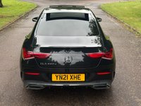 USED 2021 21 MERCEDES-BENZ CLA 2.0 CLA220d AMG Line (Premium Plus 2) Coupe 4dr Diesel 8G-DCT Euro 6 (s/s) (190 ps) ONE FORMER OWNER-CARPLAY-AMBIENT