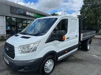 USED 2015 65 FORD TRANSIT 2.2 TDCi 350 TIPPER Double Cab 4dr Diesel Manual RWD L3 H1 Euro 5 (DRW) (125 ps) NO VAT JUST 64K  NICE WELL KEPT UNABUSED TIPPER !!!!