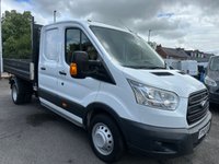 USED 2015 65 FORD TRANSIT 2.2 TDCi 350 TIPPER Double Cab 4dr Diesel Manual RWD L3 H1 Euro 5 (DRW) (125 ps) NO VAT JUST 64K  NICE WELL KEPT UNABUSED TIPPER !!!!