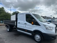 USED 2015 65 FORD TRANSIT 2.2 TDCi 350 TIPPER Double Cab 4dr Diesel Manual RWD L3 H1 Euro 5 (DRW) (125 ps) NO VAT JUST 64K  NICE WELL KEPT UNABUSED TIPPER !!!!