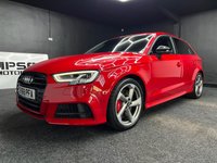 USED 2018 68 AUDI S3 2.0 TFSI Black Edition Sportback 5dr Petrol S Tronic quattro Euro 6 (s/s) (300 ps) + CARPLAY + HEATED SEATS +