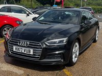 USED 2017 17 AUDI A5 2.0 TFSI S line Coupe 2dr Petrol S Tronic Euro 6 (s/s) (190 ps) Nav,Bluetooth,park sens,Xenon+