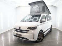 USED 2025 25 VOLKSWAGEN TRANSPORTER 2.0 TDI T28 Commerce Plus Camper Van Conversion Diesel Manual FWD SWB Euro 6 (s/s) (110 ps) 20 INCH LOAD REATED ALLOY WHEELS , SKYLINE ROOF WITH SOLAR PANEL , FOUR BERTH CAMPERVAN , RIB BED WITH ISOFIX ,  CUSTOM UNITS , BLACK LEATHER INTERIOR , TWIN BURNER GAS HOB , FRIDGE-FREEZER , NIGHT HEATER