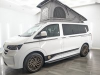 USED 2025 25 VOLKSWAGEN TRANSPORTER 2.0 TDI T28 Commerce Plus Camper Van Conversion Diesel Manual FWD SWB Euro 6 (s/s) (110 ps) 20 INCH LOAD REATED ALLOY WHEELS , SKYLINE ROOF WITH SOLAR PANEL , FOUR BERTH CAMPERVAN , RIB BED WITH ISOFIX ,  CUSTOM UNITS , BLACK LEATHER INTERIOR , TWIN BURNER GAS HOB , FRIDGE-FREEZER , NIGHT HEATER