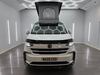 USED 2025 25 VOLKSWAGEN TRANSPORTER 2.0 TDI T28 Commerce Plus Camper Van Conversion Diesel Manual FWD SWB Euro 6 (s/s) (110 ps) 20 INCH LOAD REATED ALLOY WHEELS , SKYLINE ROOF WITH SOLAR PANEL , FOUR BERTH CAMPERVAN , RIB BED WITH ISOFIX ,  CUSTOM UNITS , BLACK LEATHER INTERIOR , TWIN BURNER GAS HOB , FRIDGE-FREEZER , NIGHT HEATER