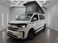 USED 2025 25 VOLKSWAGEN TRANSPORTER 2.0 TDI T28 Commerce Plus Camper Van Conversion Diesel Manual FWD SWB Euro 6 (s/s) (110 ps) 20 INCH LOAD REATED ALLOY WHEELS , SKYLINE ROOF WITH SOLAR PANEL , FOUR BERTH CAMPERVAN , RIB BED WITH ISOFIX ,  CUSTOM UNITS , BLACK LEATHER INTERIOR , TWIN BURNER GAS HOB , FRIDGE-FREEZER , NIGHT HEATER
