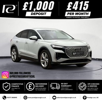 2023 AUDI Q4 E-TRON 40 S line Sportback 5dr Electric Auto 82kWh (204 ps) &pound;24990.00