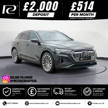 2023 AUDI Q8 E-TRON 50 S line SUV 5dr Electric Auto quattro 95kWh (11kW Charger) (340 ps) &pound;33990.00