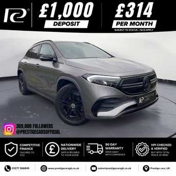 2022 MERCEDES-BENZ EQA EQA 250 66.5kWh AMG Line SUV 5dr Electric Auto (190 ps) &pound;18990.00