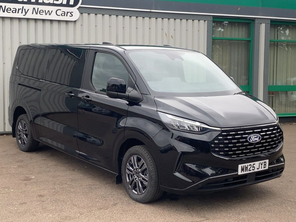USED 2025 25 FORD TOURNEO CUSTOM 2.0 320 EcoBlue Titanium Minibus Double Cab 5dr Diesel Auto L2 Euro 6 (s/s) (170 ps) CARPLAY+SATNAV+KEYLESS+CLIMATE