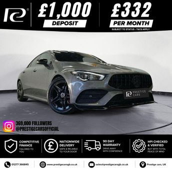 2022 MERCEDES-BENZ CLA 2.0 CLA250 AMG Line Coupe 4dr Petrol 7G-DCT Euro 6 (s/s) (224 ps) &pound;22990.00