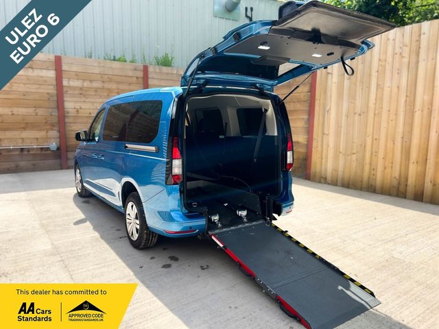 View our Volkswagen Caddy Maxi 5 Seat Petrol Wheelchair accessible Disabled Access Vehicle WAV