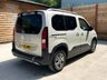 USED 2022 57 PEUGEOT RIFTER 3 Seat Petrol Auto Wheelchair Accessible Disabled Access Vehicle WAV 