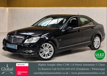 2012 MERCEDES-BENZ C-CLASS 1.8 C180 BlueEfficiency Elegance Saloon 4dr Petrol G-Tronic+ Euro 5 (s/s) (156 ps) £5995.00