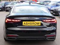 USED 2024 24 AUDI A5 Sportback 2.0 TFSI 35 Sport 5d S Tronic 150 S/S 1 OWNER, FULL SERVICE HISTORY, BALANCE OF AUDI WARRANTY, SAT NAV, VIRTUAL COCKPIT, REAR VIEW CAMERA, FRONT & REAR PARKING SENSORS, HEATED SEATS, AUDI SMARTPHONE INTERFACE FOR APPLE CARPLAY / ANDROID AUTO, 18 INCH ALLOY WHEELS, FULL BLACK LEATHER UPHOLSTERY, ELECTRIC TAILGATE, DAB RADIO, BLUETOOTH, AUTOMATIC GEARBOX, FOLDING MIRRORS, SPORT SEATS WITH ELECTRIC LUMBAR SUPPORT, LEATHER TIPTRONIC MFSW, CRUISE CONTROL, CLIMATE CONTROL, VOICE CONTROL, RAIN & LIGHT SENSORS, AUTO HOLD, KEYLESS START