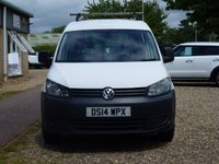 USED 2014 14 VOLKSWAGEN CADDY 1.6 TDI C20 Startline Panel Van 4dr Diesel Manual L1 H1 (149 g/km, 101 bhp) www.suffolkcarcentre.co.uk - Located at Reydon