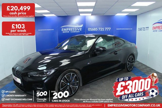 View our BMW 4 Series 2.0 420d MHT M Sport Coupe 2dr Diesel Hybrid Auto Euro 6 (s/s) (190 ps)