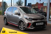 USED 2019 69 KIA PICANTO 1.25 GT-Line Hatchback 5dr Petrol Manual Euro 6 (83 bhp) - EURO 6 - ULEZ, APPLE/ANDROID CARPLAY, R/CAMERA, P/SENSORS, LEATHER, DAB, 16" ALLOYS & BLUETOOTH