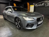 USED 2018 18 VOLVO V90 2.0 D4 R-Design Estate 5dr Diesel Auto Euro 6 (s/s) (190 ps) 2018 VOLVO V90 R-DESIGN 2.0 D4 - OSIMIUM GREY - 9 SERVICES TO 101K MILES - 2 PREVIOUS KEEPERS - HALF LEATHER - SPORT SEATS - REAR BLIND - LED HEADLIGHTS - SAT NAV - ELECTRIC FOLDING MIRRORS - CRUISE CONTROL