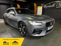 USED 2018 18 VOLVO V90 2.0 D4 R-Design Estate 5dr Diesel Auto Euro 6 (s/s) (190 ps) 2018 VOLVO V90 R-DESIGN 2.0 D4 - OSIMIUM GREY - 9 SERVICES TO 101K MILES - 2 PREVIOUS KEEPERS - HALF LEATHER - SPORT SEATS - REAR BLIND - LED HEADLIGHTS - SAT NAV - ELECTRIC FOLDING MIRRORS - CRUISE CONTROL