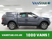 USED 2022 22 FORD RANGER 2.0 EBL 213 BHP WILDTRAK 4WD AUTOMATIC CANOPY GLAZED CANOPY | AUTOMATIC | TOW PACK