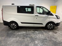 USED 2018 68 FORD TRANSIT CUSTOM 2.0 320 EcoBlue Crew Van Double Cab 5dr Diesel Manual L1 H1 Euro 6 (6 Seat) (105 ps) Bluetooth-Power fold mirrors-Cruise control & Limiter-Electric windows-Front & Rear park sensors Bluetooth-Cruise-Power fold electric heated mirrors-Front & Rear park sensors