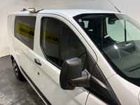 USED 2018 68 FORD TRANSIT CUSTOM 2.0 320 EcoBlue Crew Van Double Cab 5dr Diesel Manual L1 H1 Euro 6 (6 Seat) (105 ps) Bluetooth-Power fold mirrors-Cruise control & Limiter-Electric windows-Front & Rear park sensors Bluetooth-Cruise-Power fold electric heated mirrors-Front & Rear park sensors