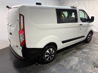 USED 2018 68 FORD TRANSIT CUSTOM 2.0 320 EcoBlue Crew Van Double Cab 5dr Diesel Manual L1 H1 Euro 6 (6 Seat) (105 ps) Bluetooth-Power fold mirrors-Cruise control & Limiter-Electric windows-Front & Rear park sensors Bluetooth-Cruise-Power fold electric heated mirrors-Front & Rear park sensors