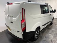 USED 2018 68 FORD TRANSIT CUSTOM 2.0 320 EcoBlue Crew Van Double Cab 5dr Diesel Manual L1 H1 Euro 6 (6 Seat) (105 ps) Bluetooth-Power fold mirrors-Cruise control & Limiter-Electric windows-Front & Rear park sensors Bluetooth-Cruise-Power fold electric heated mirrors-Front & Rear park sensors