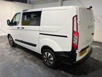 USED 2018 68 FORD TRANSIT CUSTOM 2.0 320 EcoBlue Crew Van Double Cab 5dr Diesel Manual L1 H1 Euro 6 (6 Seat) (105 ps) Bluetooth-Power fold mirrors-Cruise control & Limiter-Electric windows-Front & Rear park sensors Bluetooth-Cruise-Power fold electric heated mirrors-Front & Rear park sensors